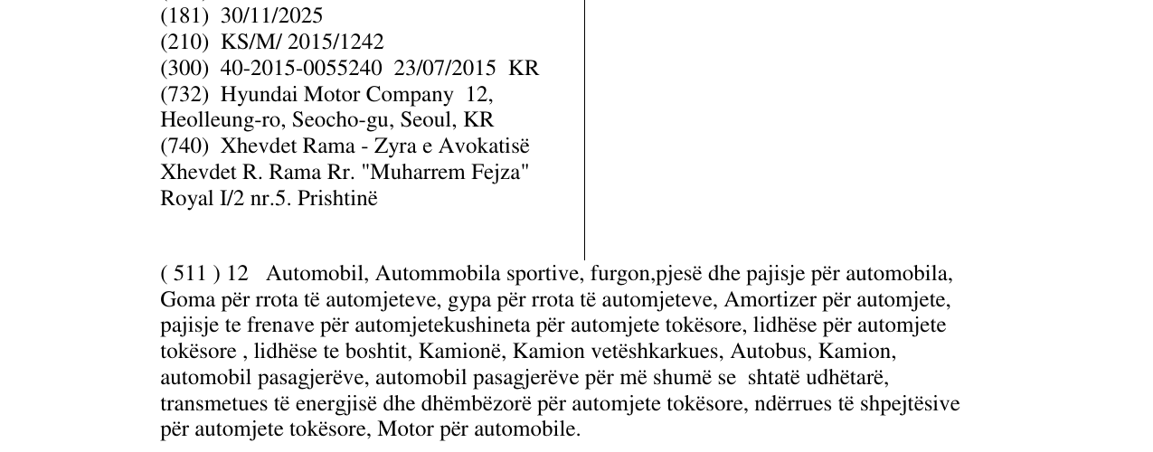 Zëri i markës GV70 në buletin
