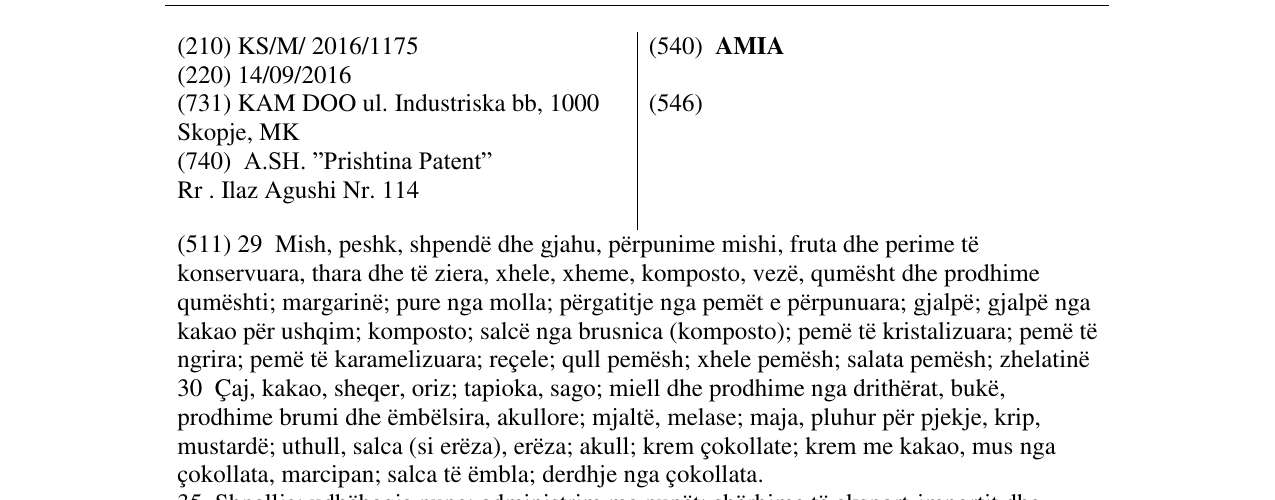Zëri i markës AMIA në buletin
