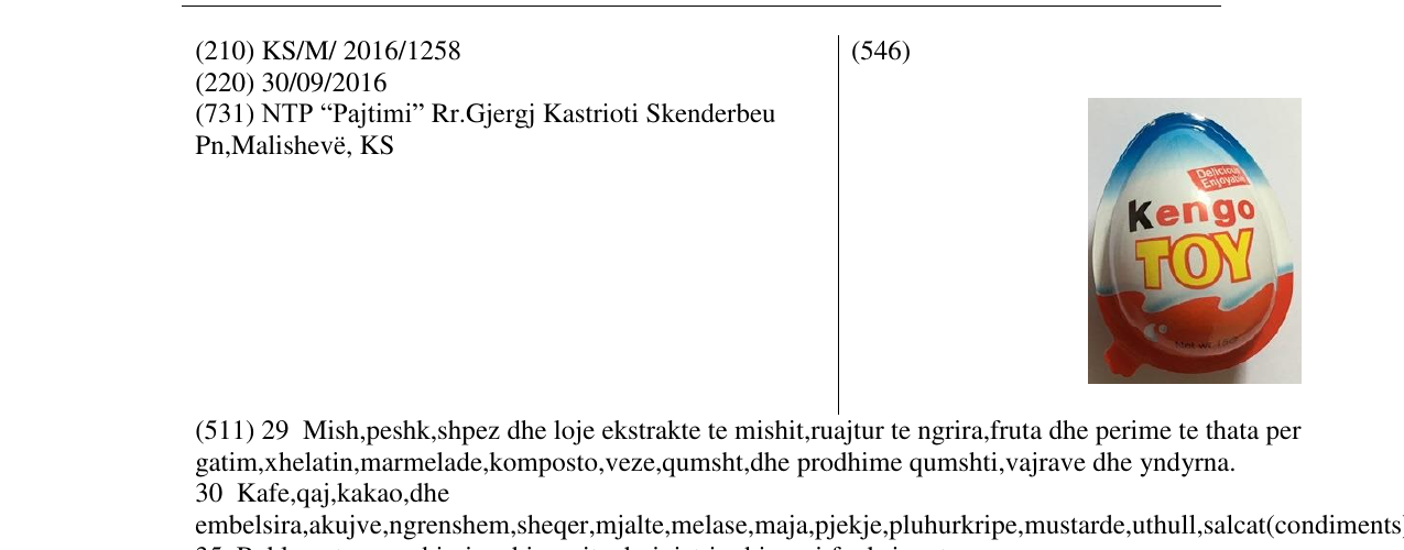 Zëri i markës kengo TOY Delicious Enjoyable në buletin