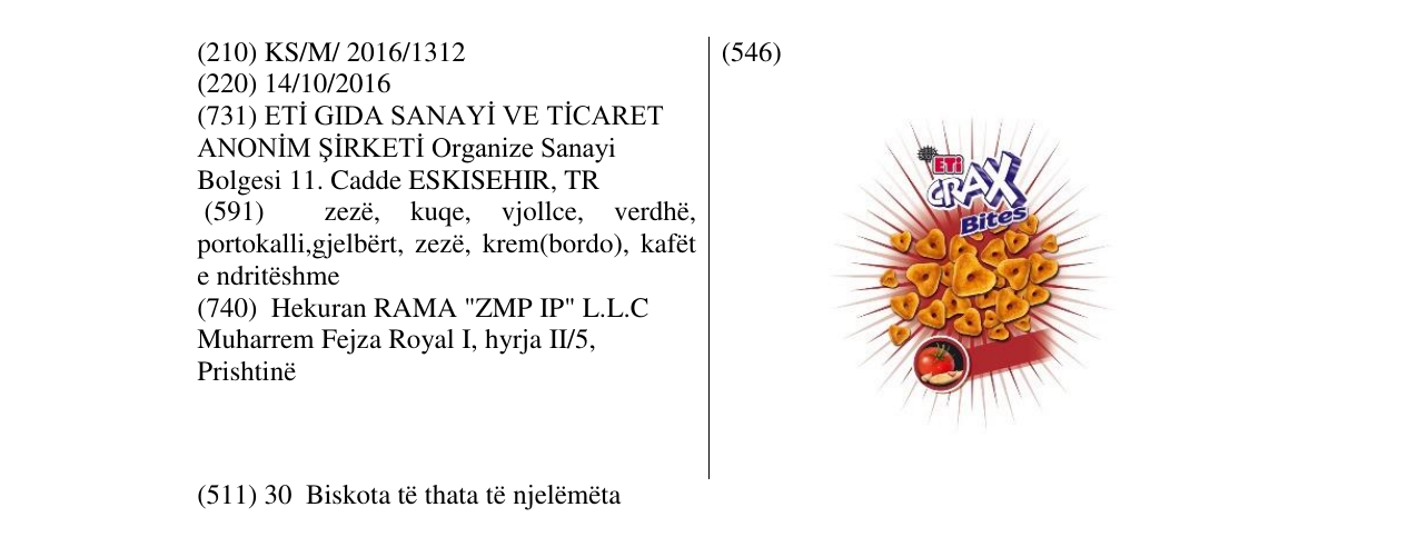 Zëri i markës CRAX Bites në buletin