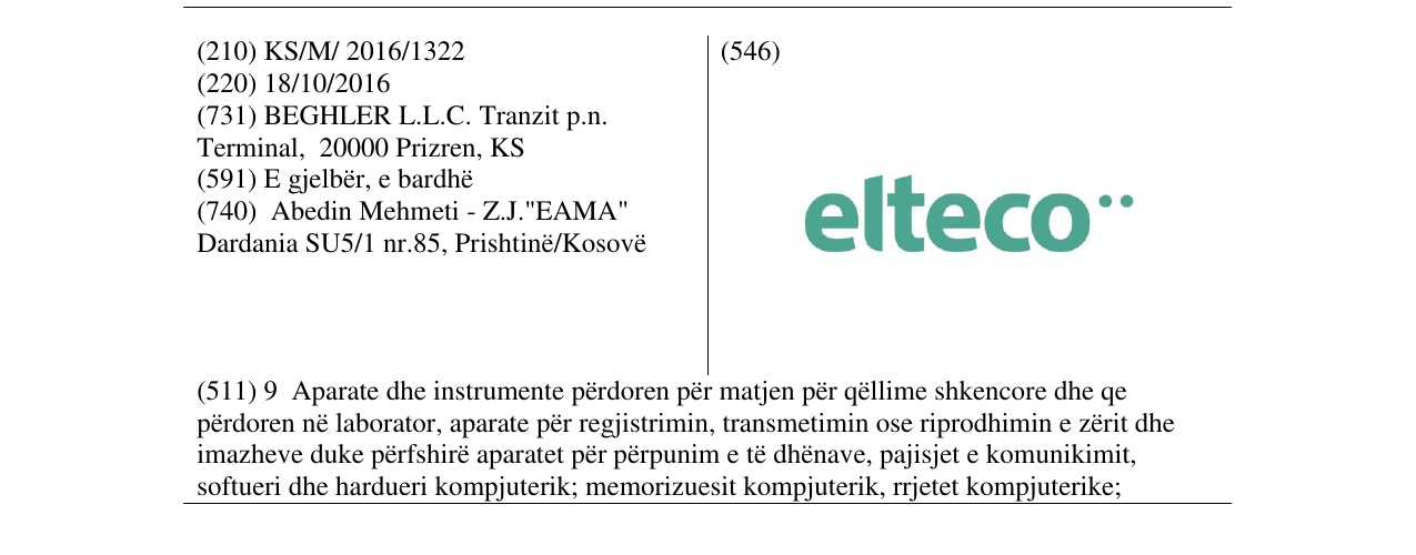 Zëri i markës elteco në buletin
