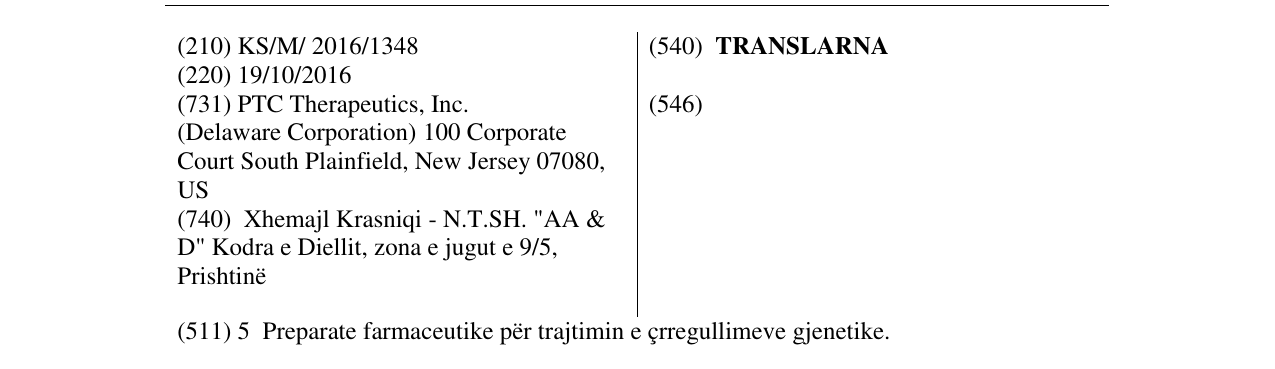 Zëri i markës TRANSLARNA në buletin