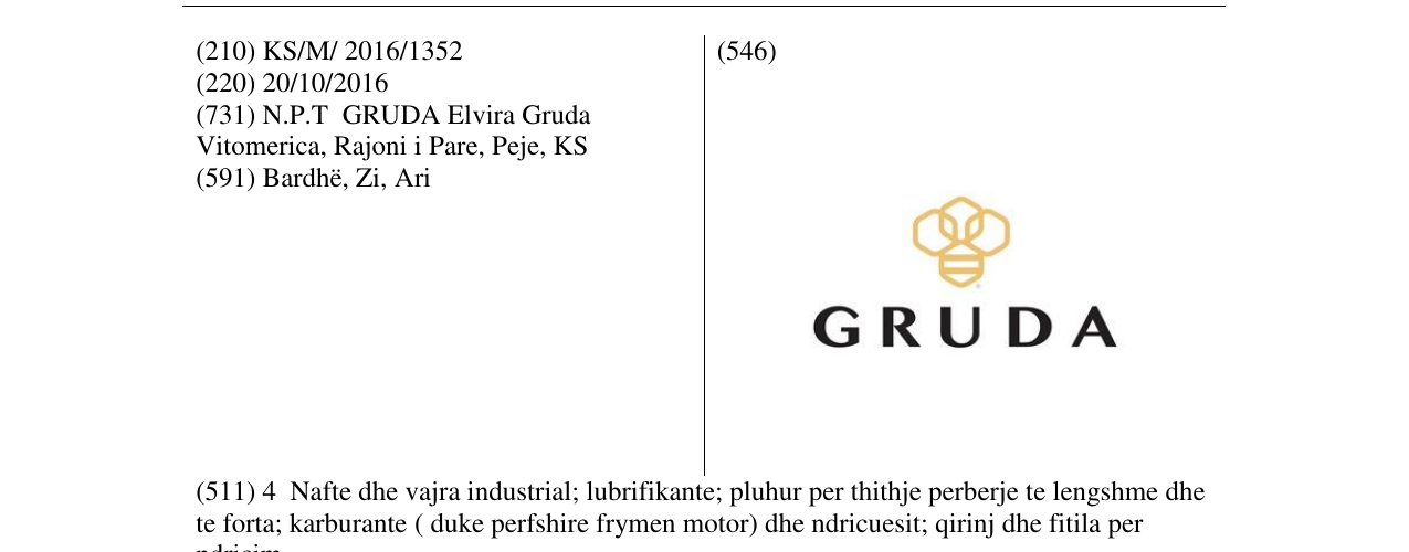 Zëri i markës GRUDA në buletin