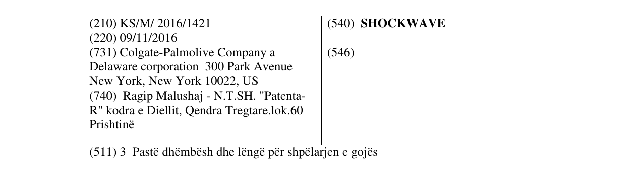 Zëri i markës SHOCKWAVE në buletin