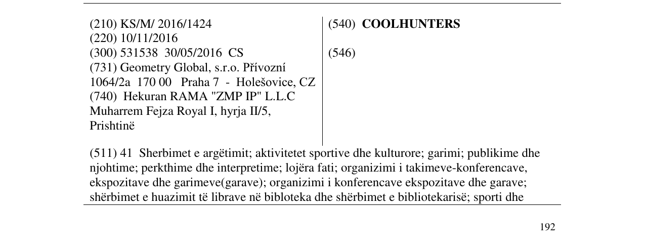 Zëri i markës COOLHUNTERS në buletin