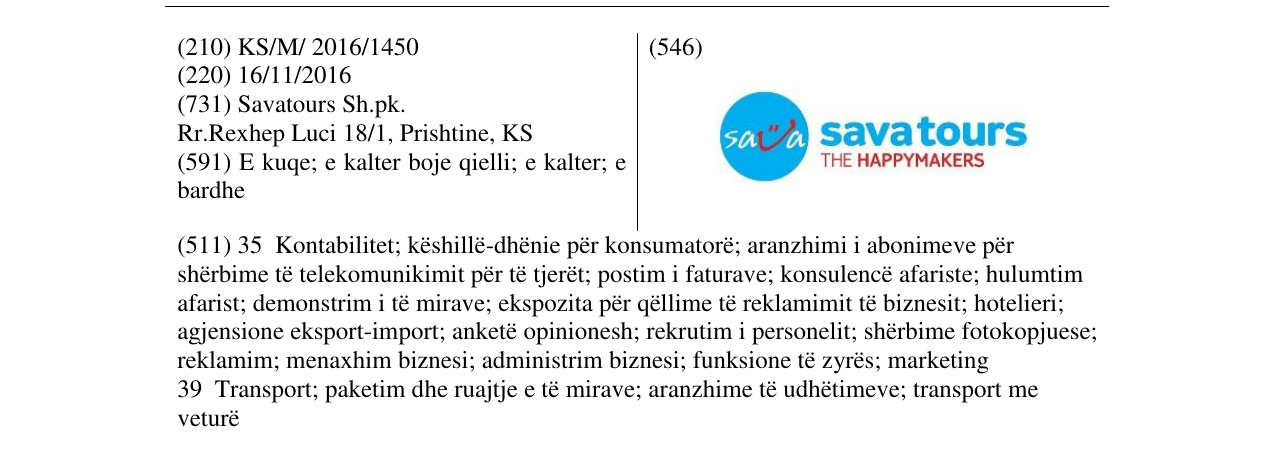 Zëri i markës sava savatours the happymakers në buletin