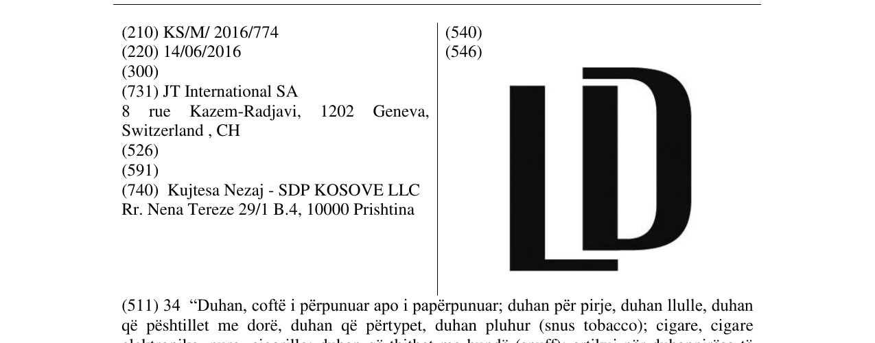 Zëri i markës LD në buletin