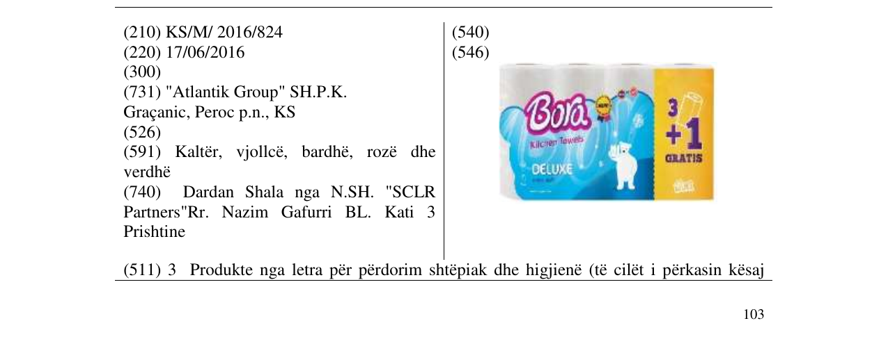 Zëri i markës Bora Kitchen Towels DELUXE në buletin