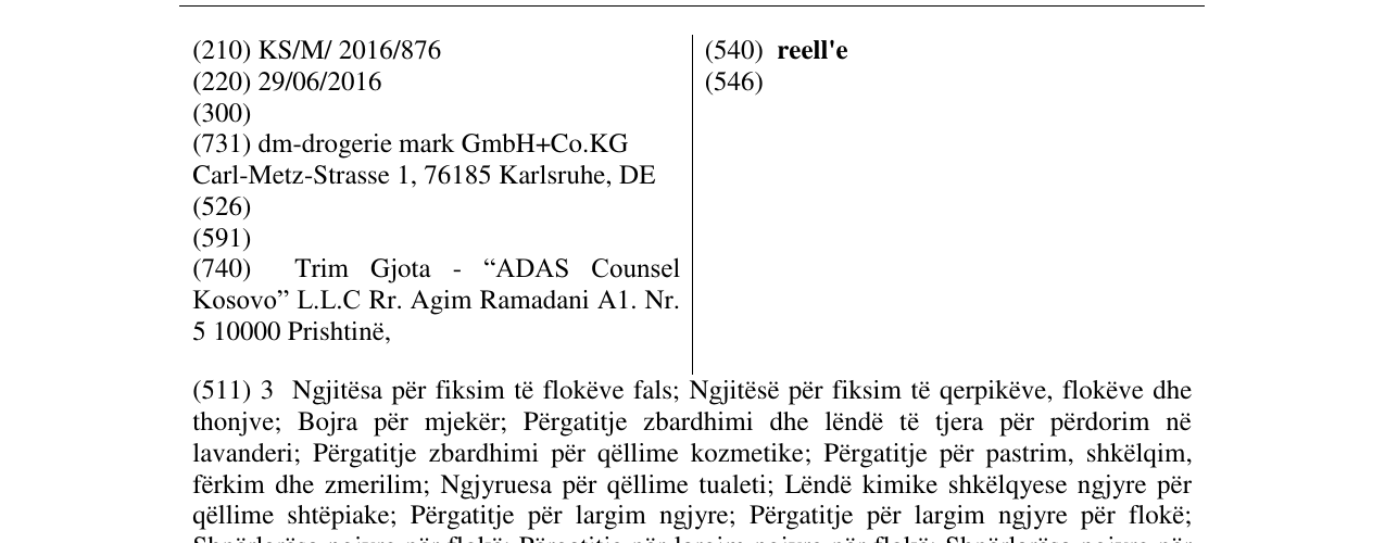 Zëri i markës reell'e në buletin