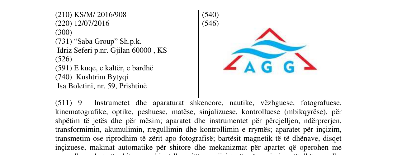 Zëri i markës AGG në buletin