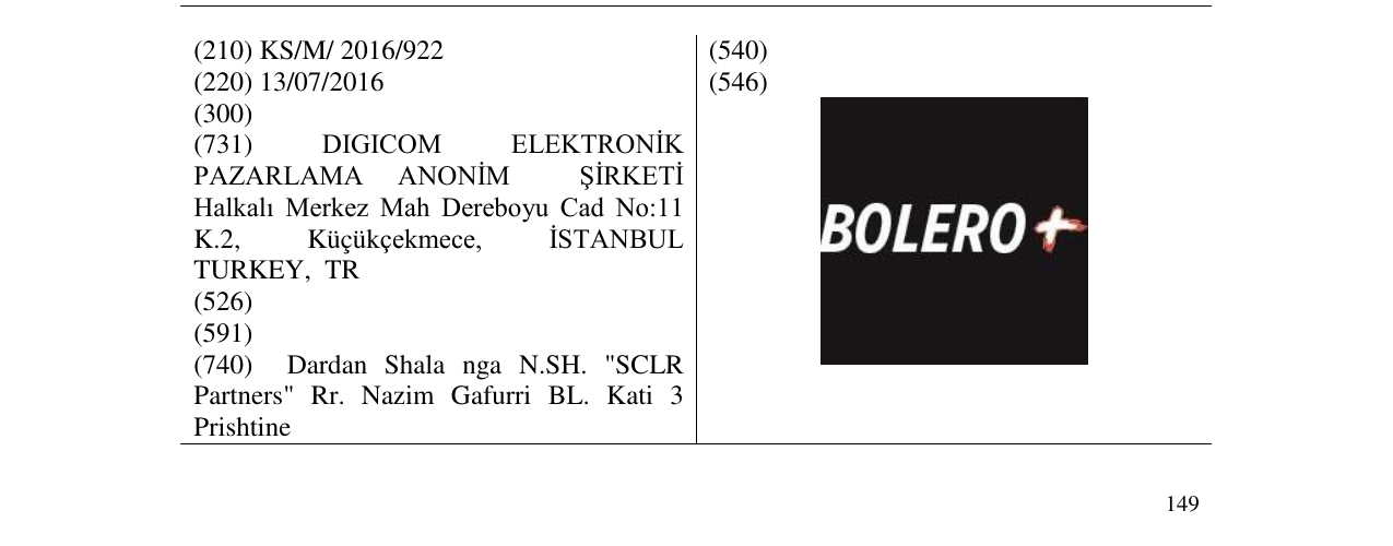Zëri i markës BOLERO+ në buletin