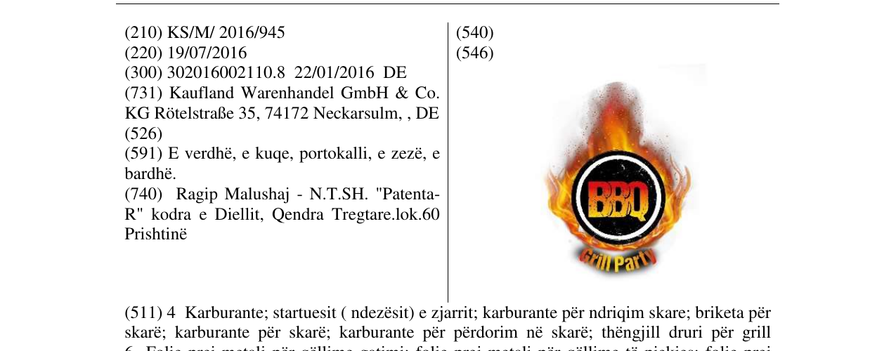 Zëri i markës BBQ në buletin