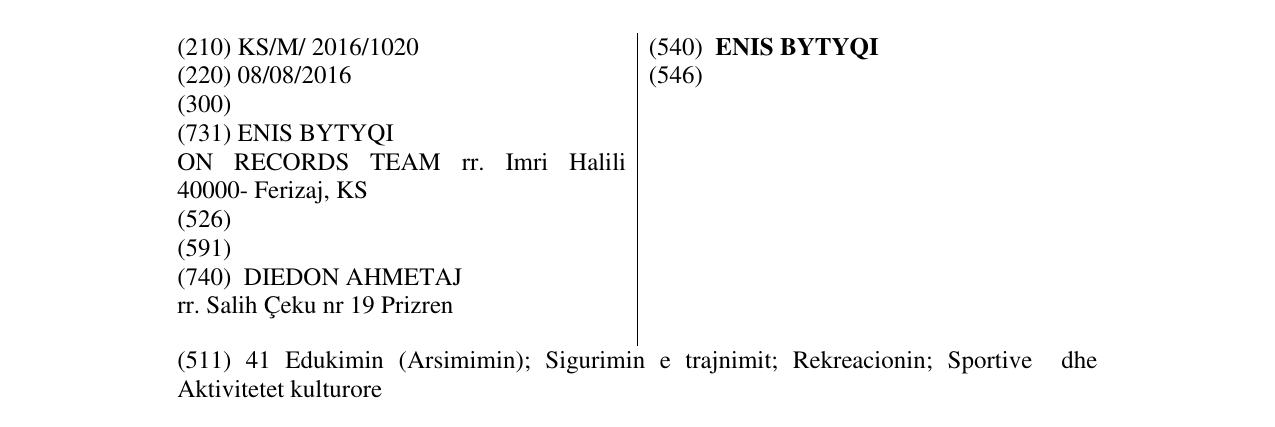 Zëri i markës ENIS BYTYQI në buletin