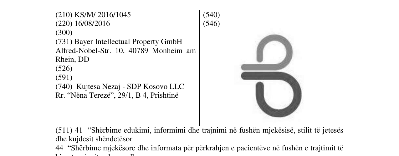 Zëri i markës Markë figurative në buletin