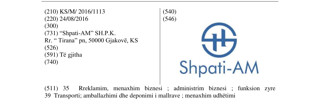 Zëri i markës Shpati-AM në buletin