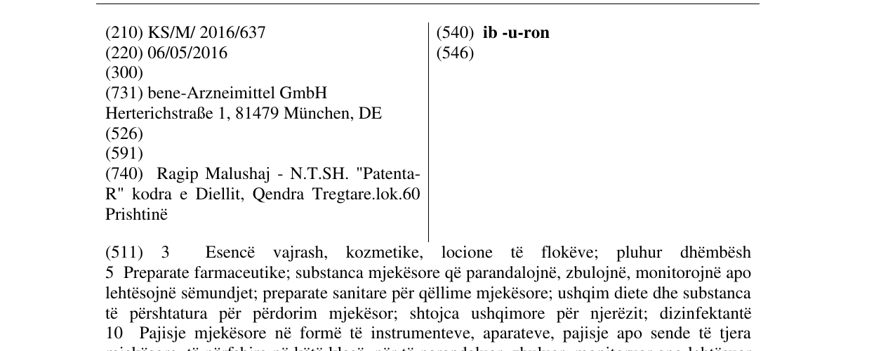 Zëri i markës ib -u-ron në buletin