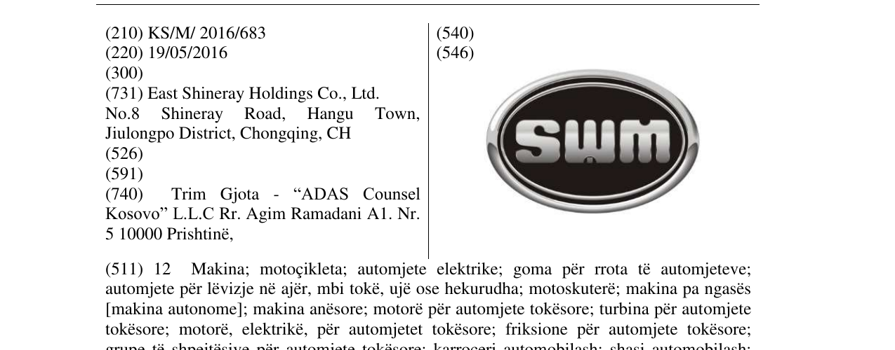 Zëri i markës swm në buletin