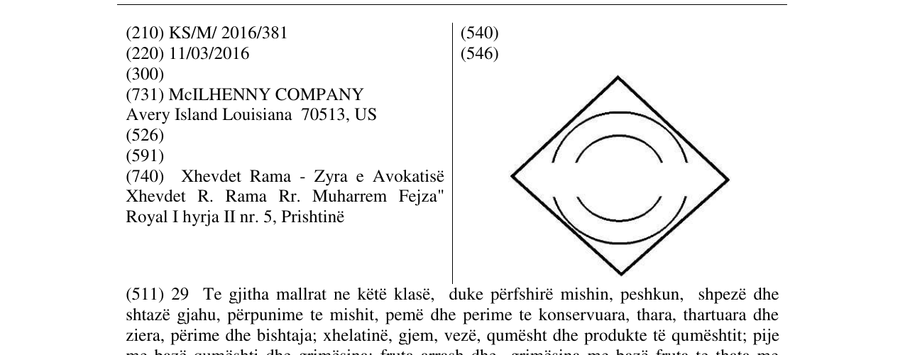 Zëri i markës Markë figurative në buletin