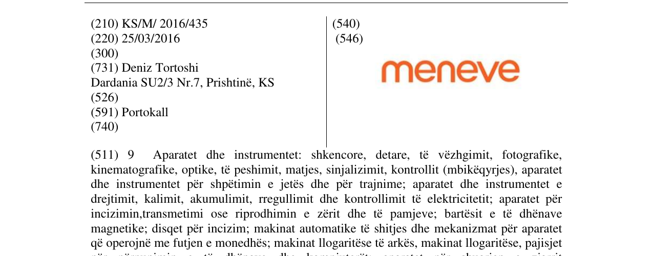 Zëri i markës meneve në buletin