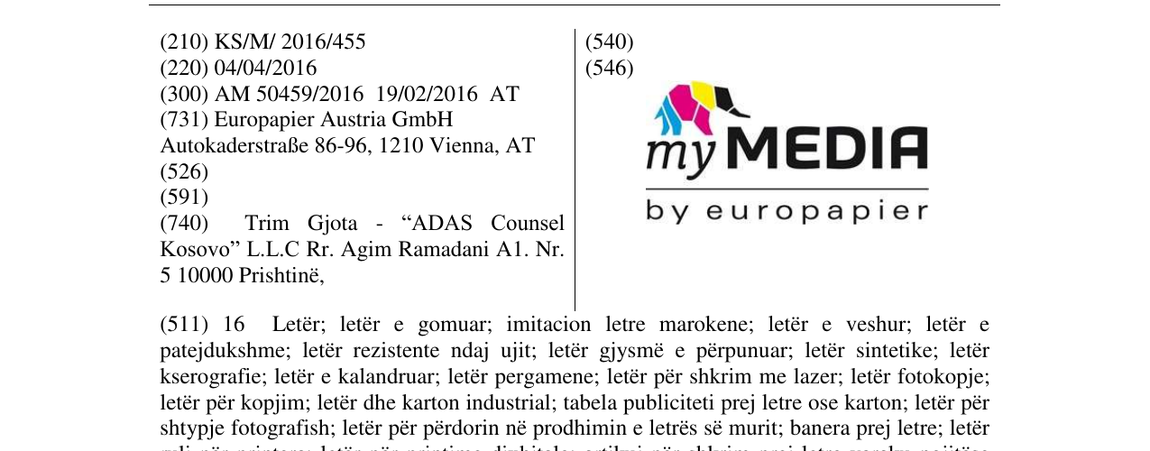 Zëri i markës my MEDIA by europapier në buletin