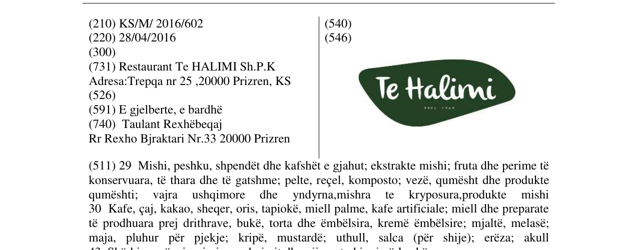 Zëri i markës Te halimi në buletin