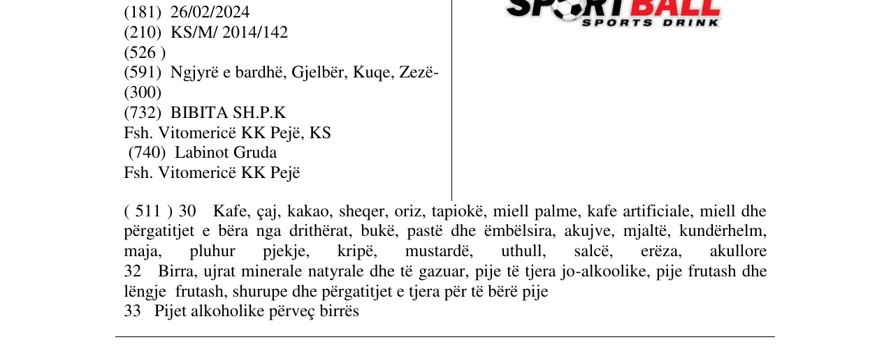Zëri i markës Markë figurative në buletin