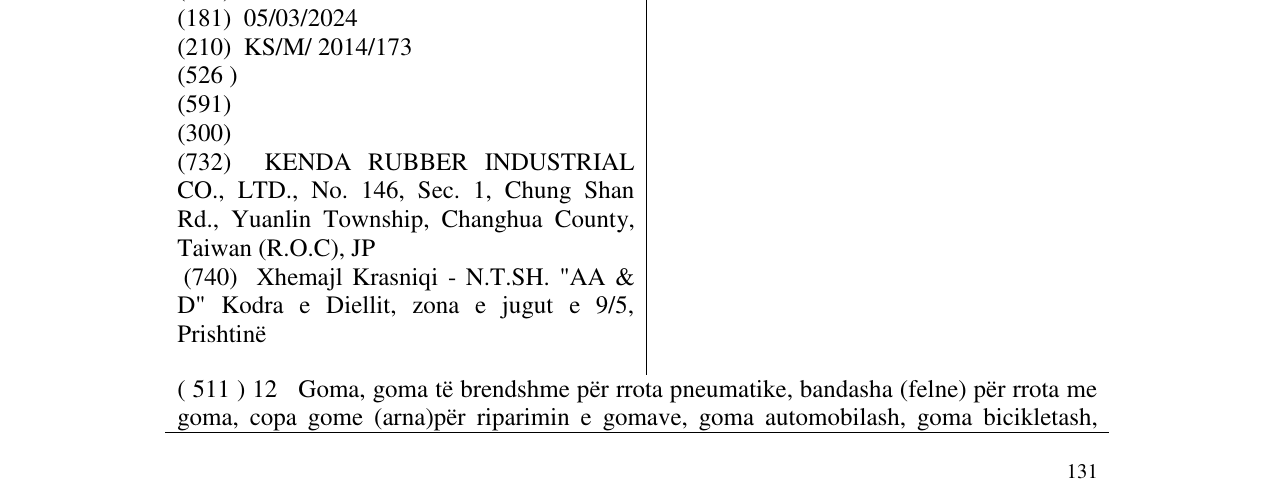 Zëri i markës ACENDA në buletin