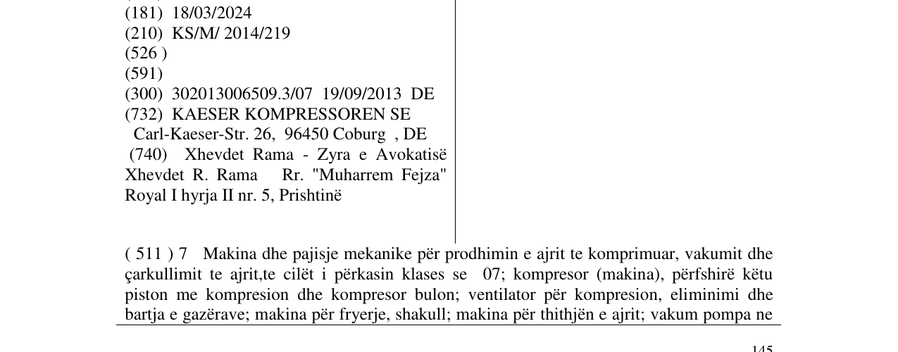 Zëri i markës Omega Profil në buletin