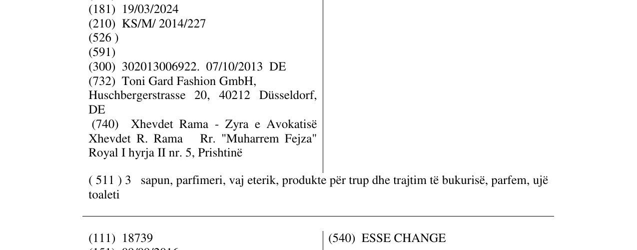 Zëri i markës Seaside në buletin