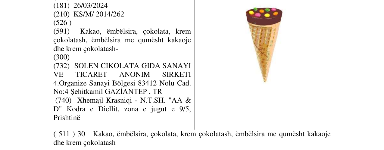 Zëri i markës Markë figurative në buletin