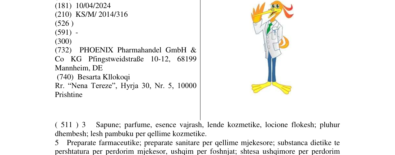 Zëri i markës Markë figurative në buletin