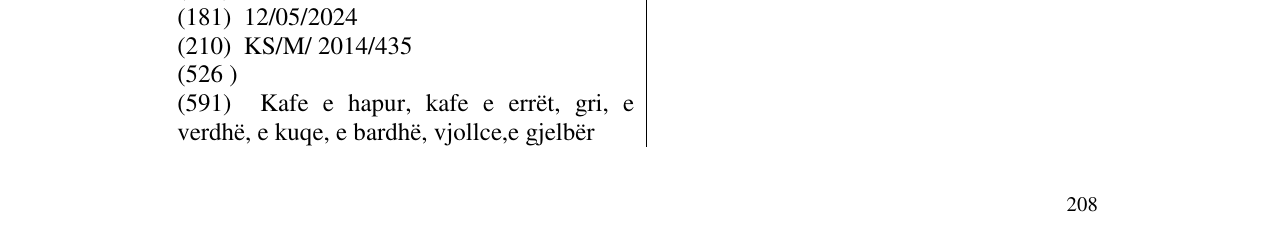Zëri i markës Rose në buletin