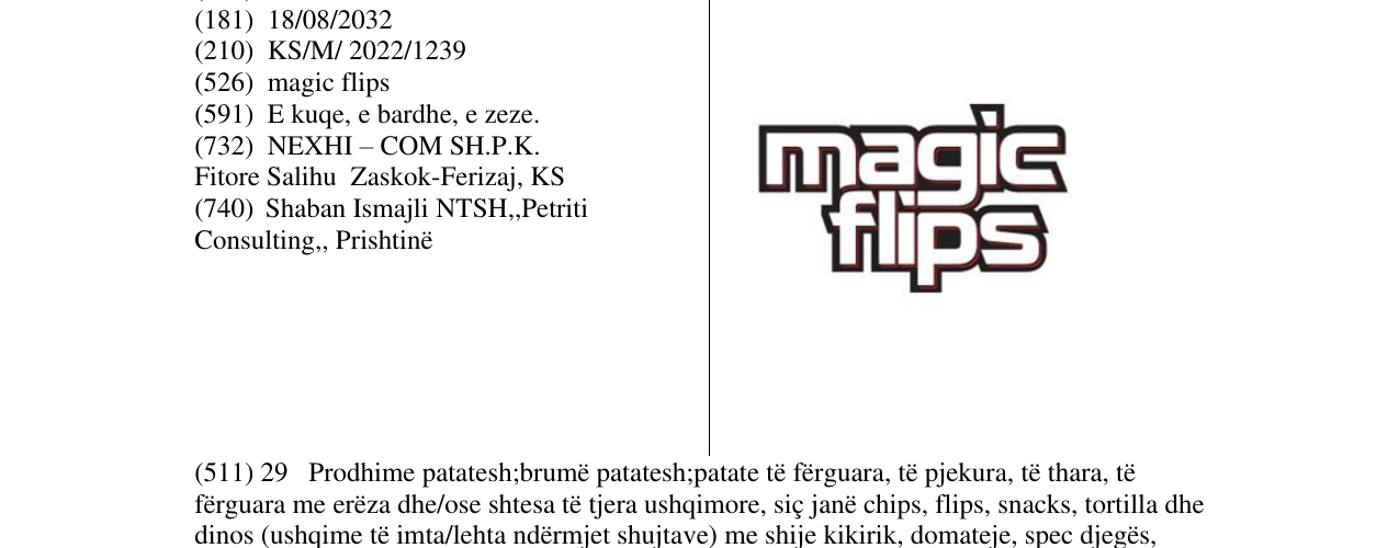 Zëri i markës Markë figurative në buletin
