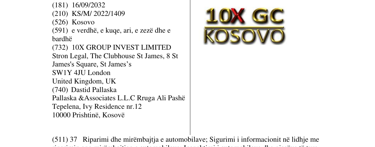 Zëri i markës 10X GC KOSOVO në buletin