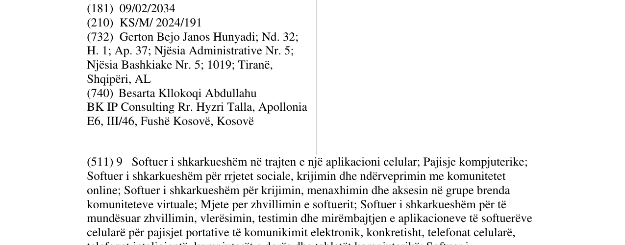 Zëri i markës pathcode në buletin