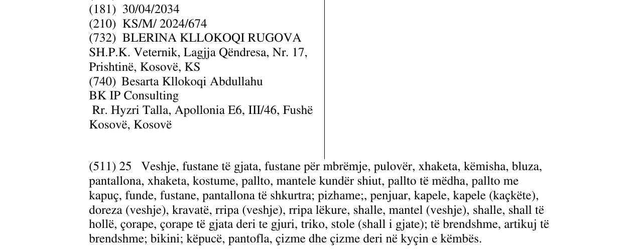 Zëri i markës Blerina Kllokoqi Rugova në buletin