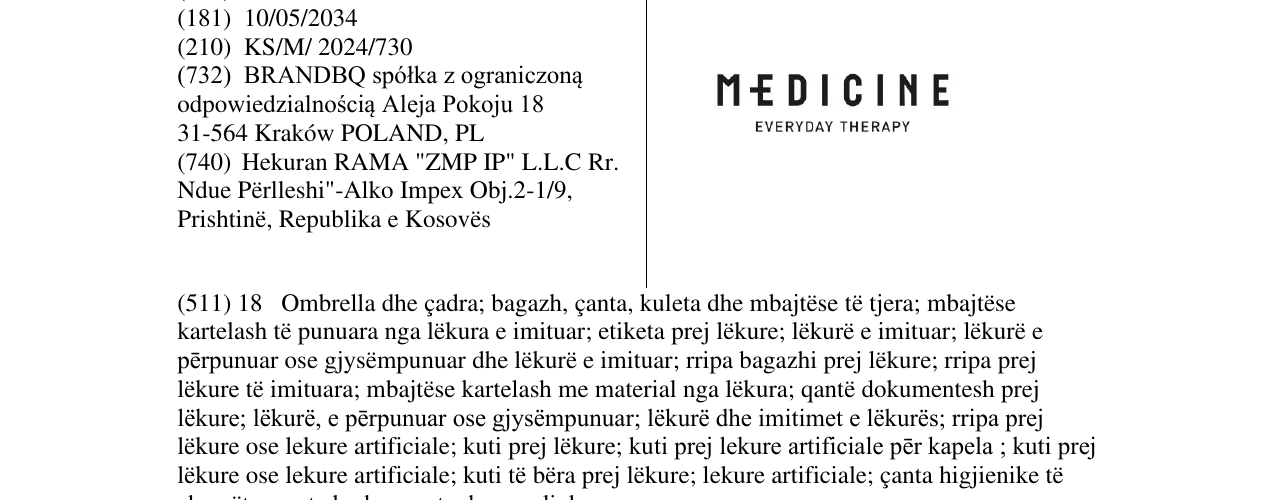 Zëri i markës medicine në buletin