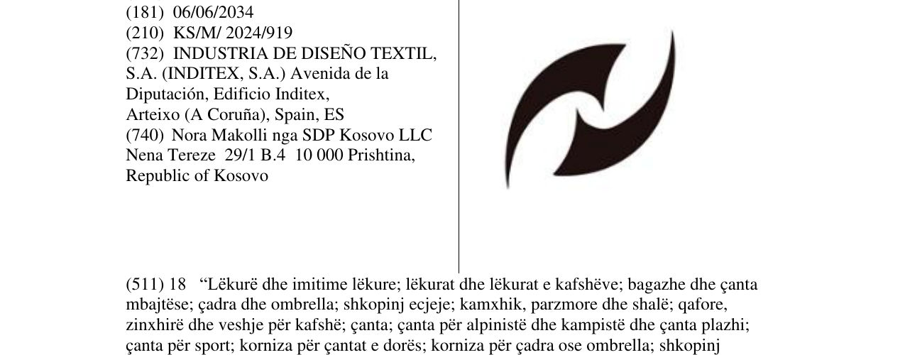Zëri i markës DEVICE TRIBAL në buletin