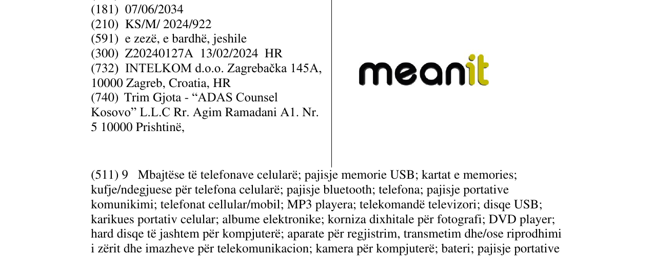 Zëri i markës meanit në buletin