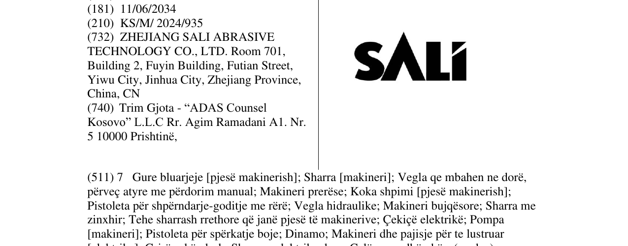 Zëri i markës SALI në buletin