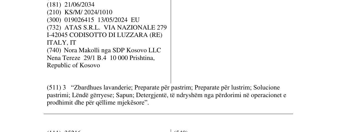 Zëri i markës DIMER në buletin