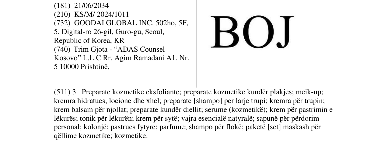 Zëri i markës BOJ në buletin