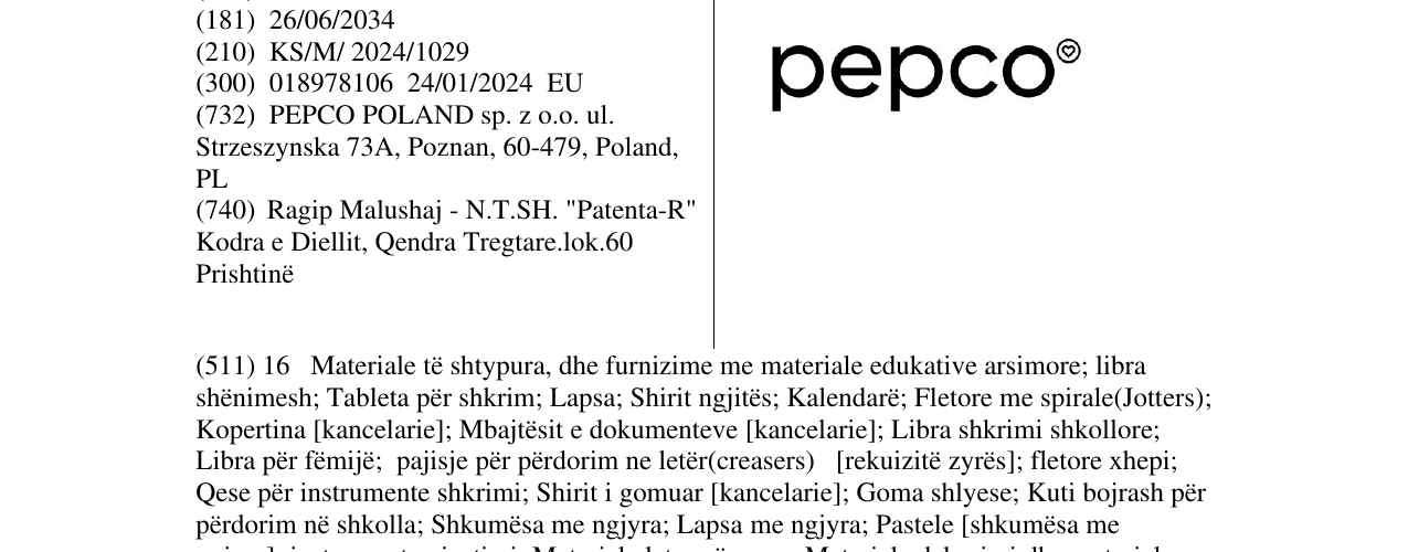 Zëri i markës pepco në buletin