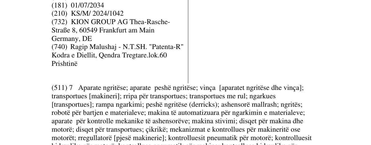 Zëri i markës KION në buletin