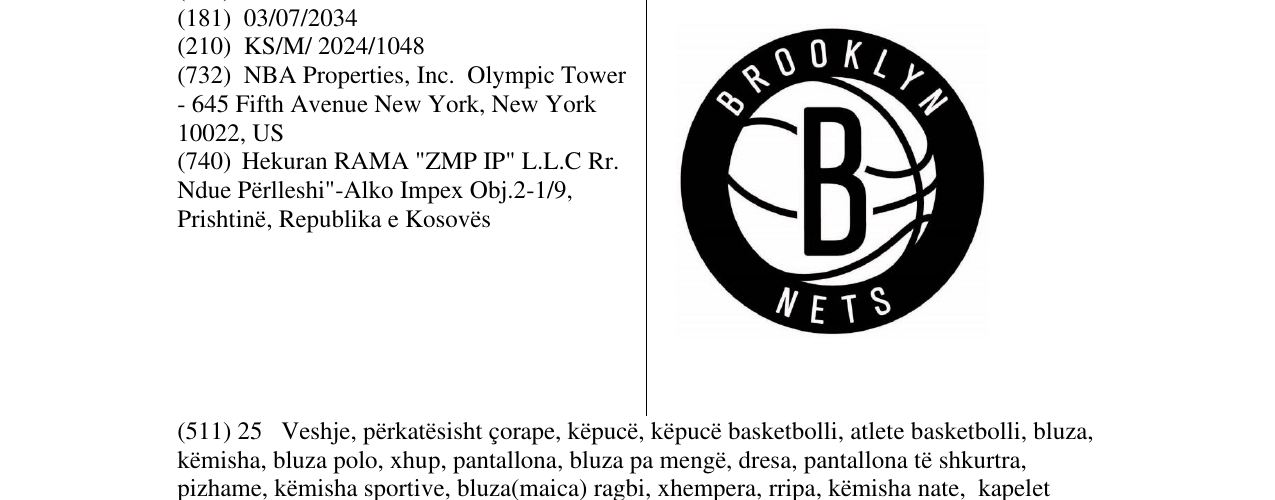 Zëri i markës BROOKLYN NETS në buletin