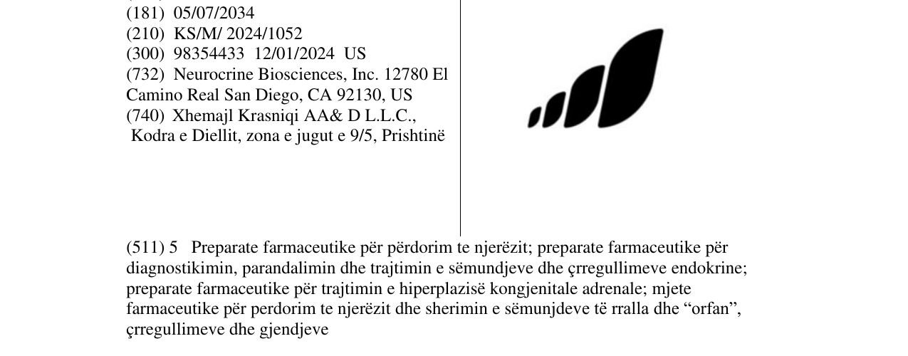 Zëri i markës AUGER LOGO në buletin
