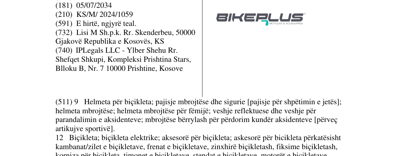 Zëri i markës BIKEPLUS në buletin