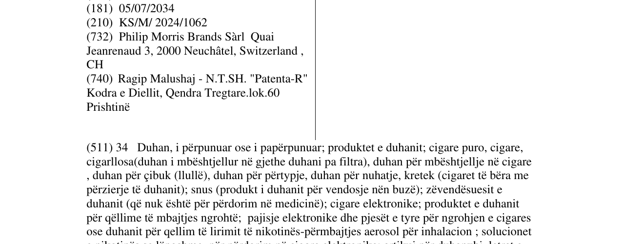 Zëri i markës EDGE në buletin