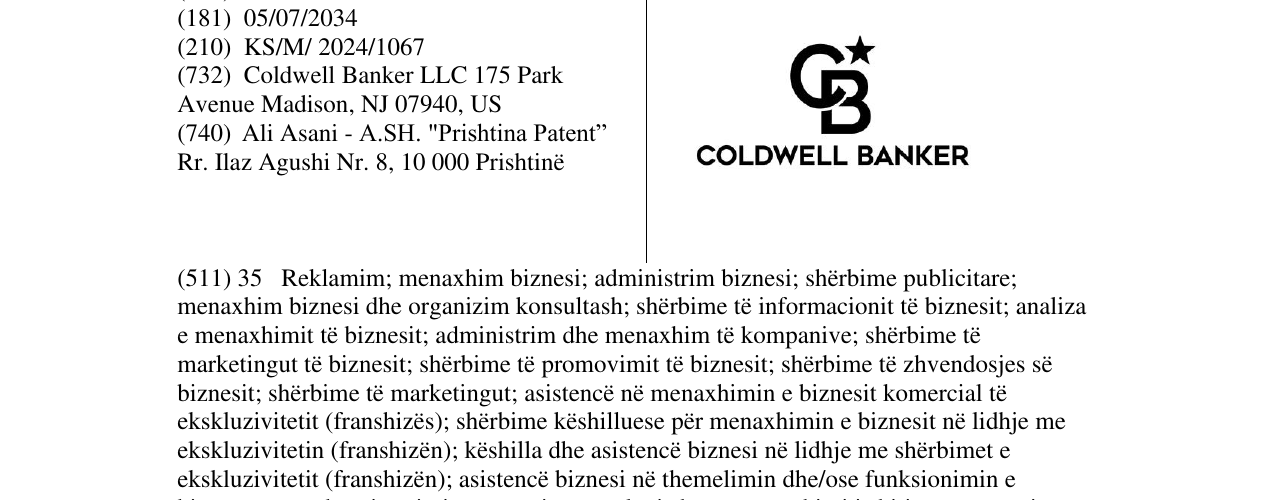Zëri i markës GB në buletin
