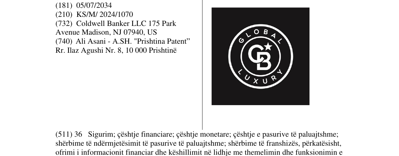 Zëri i markës GLOBAL CB LUXURY në buletin